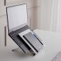 BakkerElkhuizen Ergo-Q 260 Laptop Stand - lifestyle shot with laptop (not included)