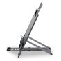 BakkerElkhuizen Ergo-Q Hybrid Pro Laptop/Tablet Stand - side view