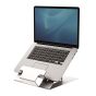 Hylyft™ Laptop Riser - front angle 'open' view, with laptop