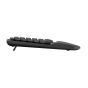 Logitech Wave Keys Keyboard - side view, raised