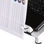 Office Suites™ Laptop Riser Plus - close up of document holder clips