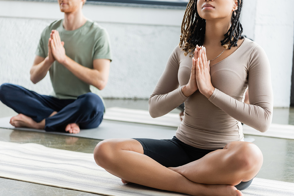 Yoga helps reduce stress by focusing on one thing